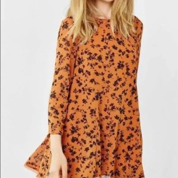 open lace back dress Just A Call Away Shift Dress In Rust  Impressions Online Boutique
